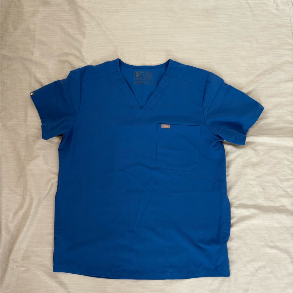 Figs Royal Blue Technical Collection Top